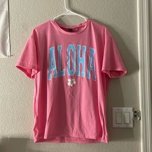 Shein Aloha Oversized Tee
